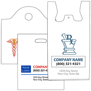 Pharmacy bags, Plastic Merchandise Bags